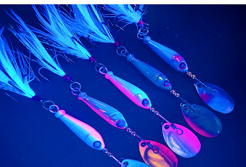 Feathered Spinner Lure, 4.5–20 g (0.16–0.7 oz), Laser Blade – product photo