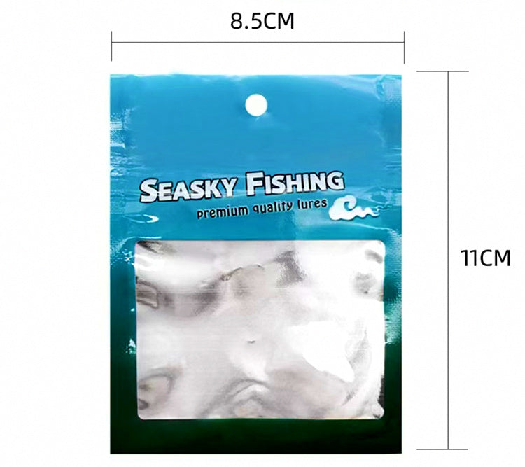 Blue Resealable Lure Storage Bag, 8.5 x 11 cm (3.3 x 4.3 in) – product photo