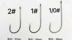 Straight Shank Barbed Fishing Hooks, 12-Pack with Beads – product photo