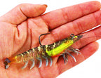 Weighted Jointed Shrimp Soft Bait, 8–12 cm (3.1–4.7 in) – product photo