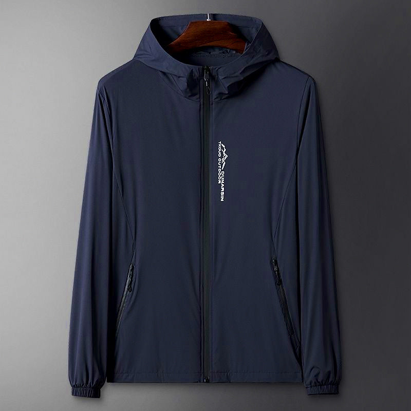 Men's Lightweight Hooded Fishing Sun Jacket, Nylon – product photo