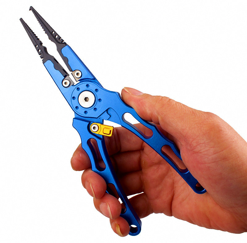 Aluminum Fish Gripper Pliers with Split Ring & Line Cutter – product photo