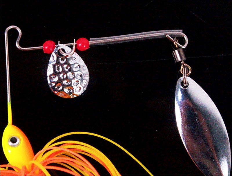 Bearded Spinner Jig, Red Bead, 14.2 g (0.5 oz) & 17 g (0.6 oz) – product photo