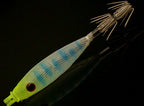Squid Jig, Rubber-Wrapped Wooden Shrimp Lure, 8 cm (3.1 in) – product photo