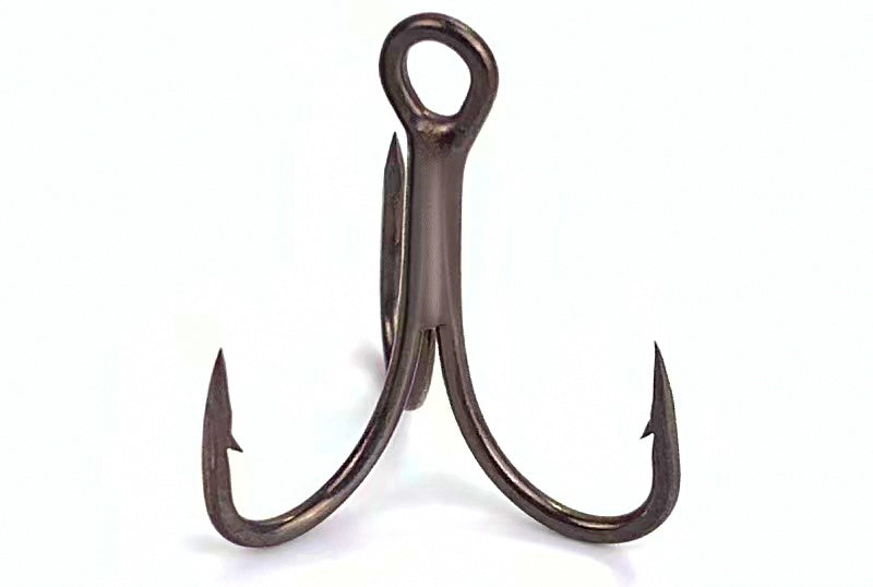 Carbon Steel Treble Hooks, PTFE Coated, Sizes 16 to 4 – product photo