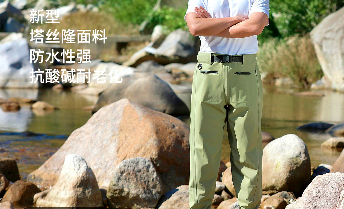 Bootfoot Fishing Waders with Zip Pockets, Unisex, Sizes 36–47 – product photo