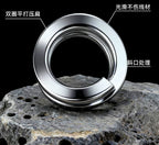 Flattened Double Ring Connectors, Stainless Steel, Sizes 1–6 – product photo