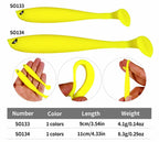 T-Tail Soft Swimbait Lures, 9 cm & 11 cm (3.5 & 4.3 in) – product photo