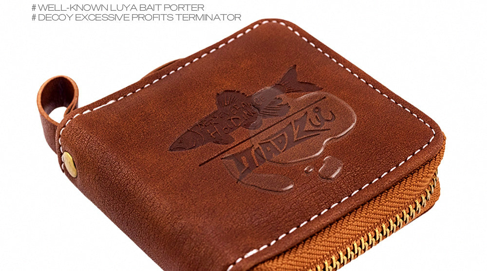 PU Leather Lure, Spoon & Fly Storage Bag, Small or Large – product photo