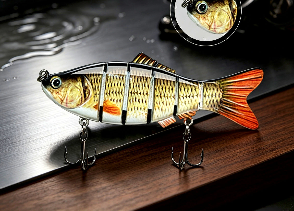 6-Segment Jointed Swimbait Hard Lure, Saltwater – product photo