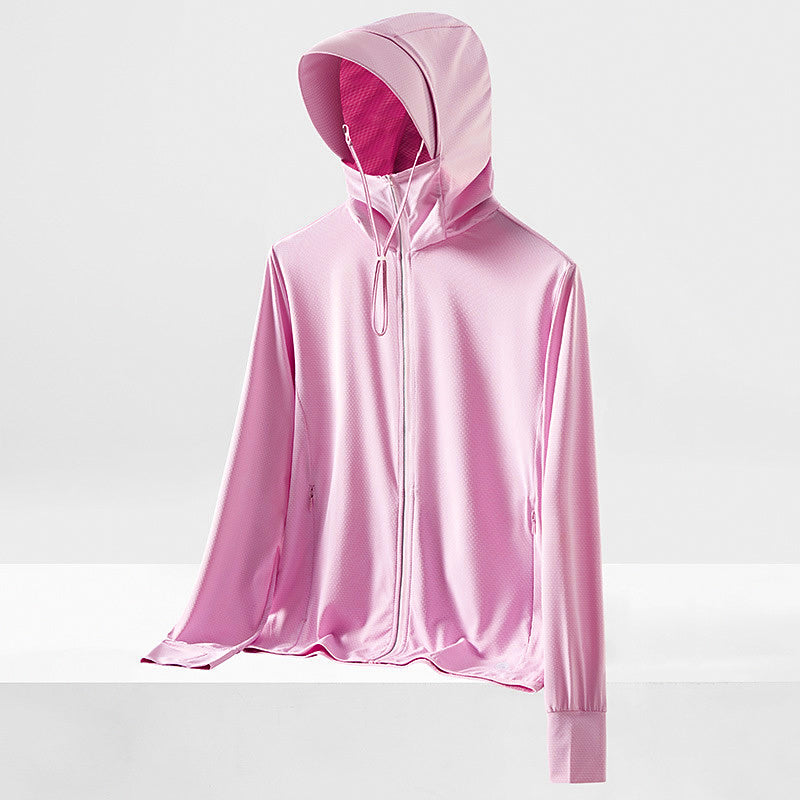UPF 50+ Hooded Fishing Sun Shirt, Quick-Dry, Men's & Women's – product photo