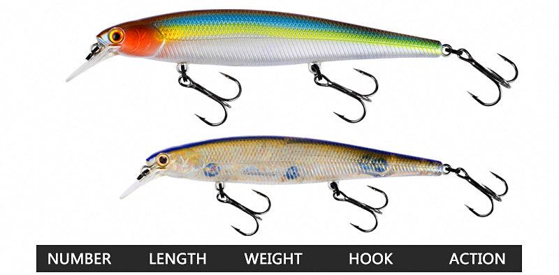 Floating Minnow Lure, 9.7–11.2 cm (3.8–4.4 in) – product photo