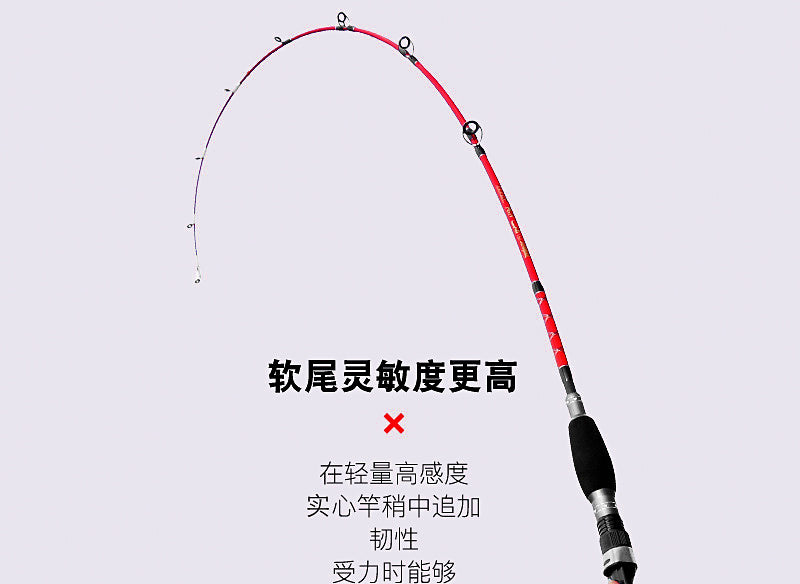 Carbon Slow Pitch Boat Rod, Soft Tip, 2-Piece, 1.5–1.8 m – product photo