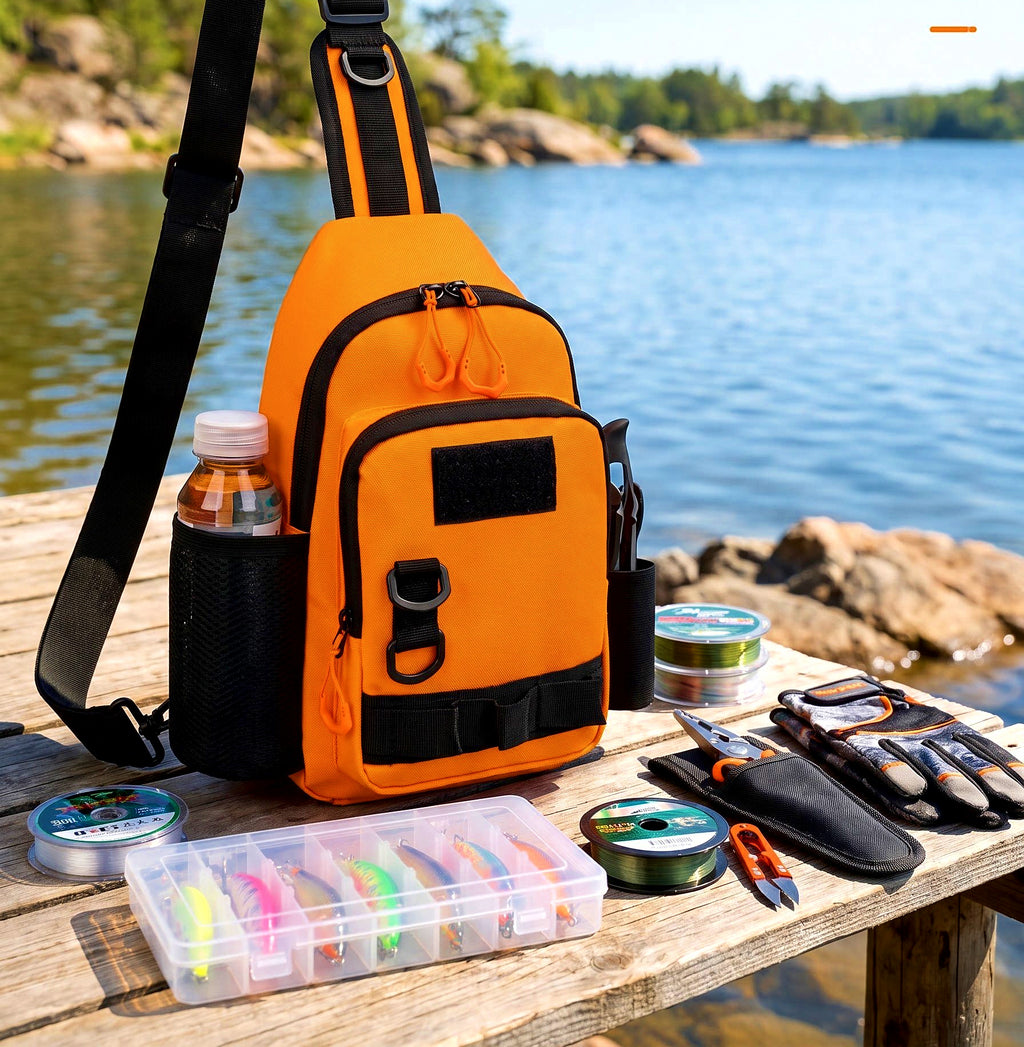 Fishing Waist Bag & Cross-Body Tackle Bag, Nylon – product photo