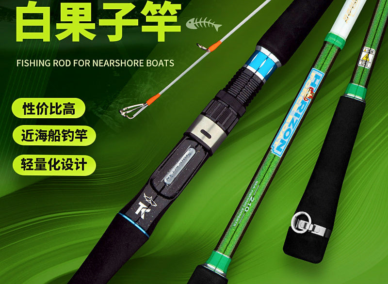 Carbon Boat Fishing Rod, Hard Action, 2.1–2.7 m (6.9–8.9 ft) – product photo