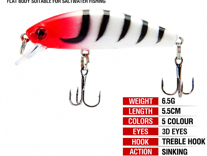 Sinking Minnow Hard Bait with Rattle, Micro Lure – product photo