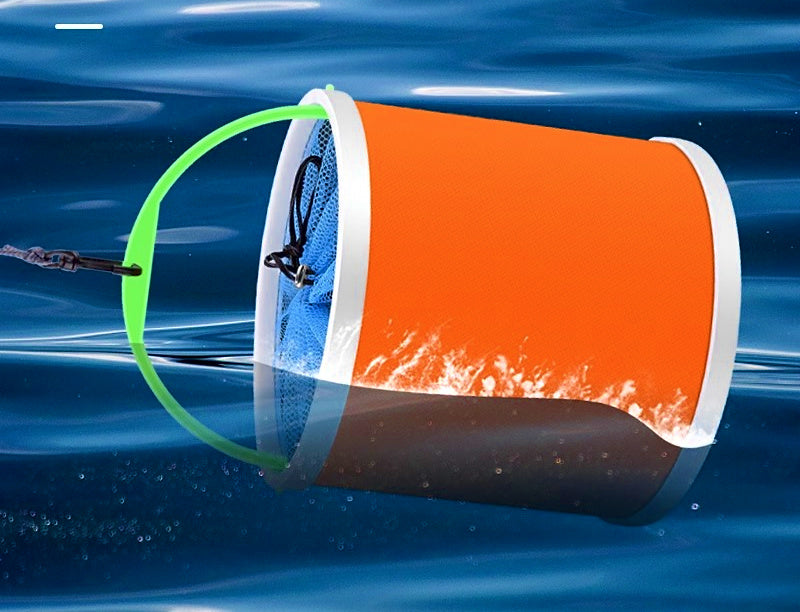 Collapsible Fishing Bucket, Oxford Cloth, 2–11 L (0.5–2.9 gal) – product photo