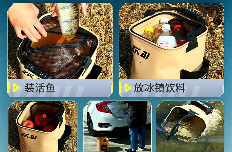 Fishing Bucket with Handle, 8-34 L (2.1-9 gal) – product photo