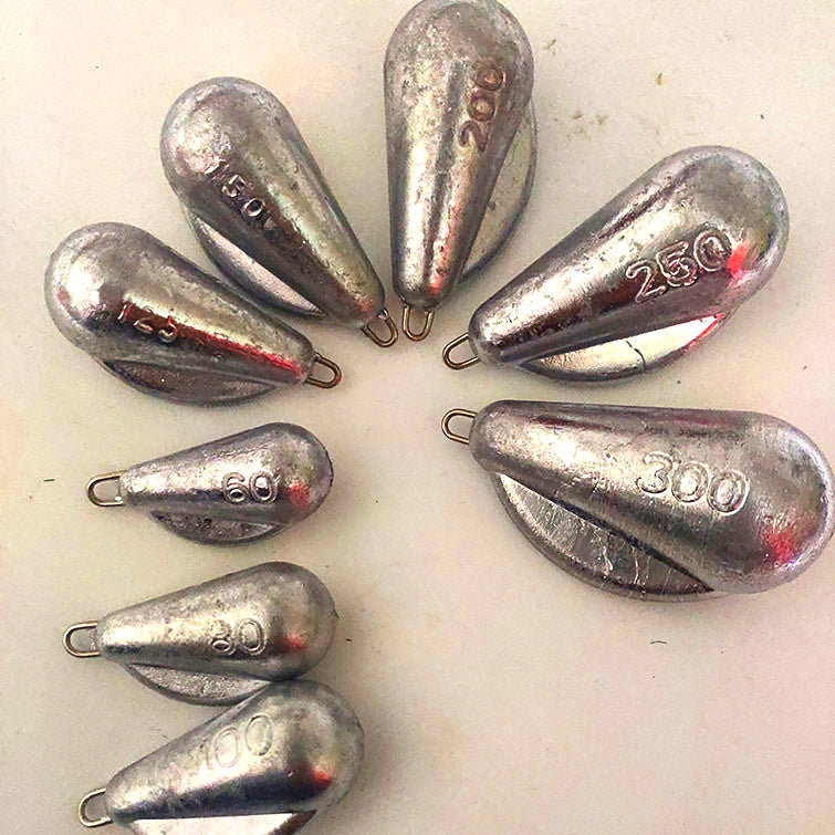 Lead Fishing Sinker, Wing, Ball & Egg, 60–600 g (2–21 oz) – product photo