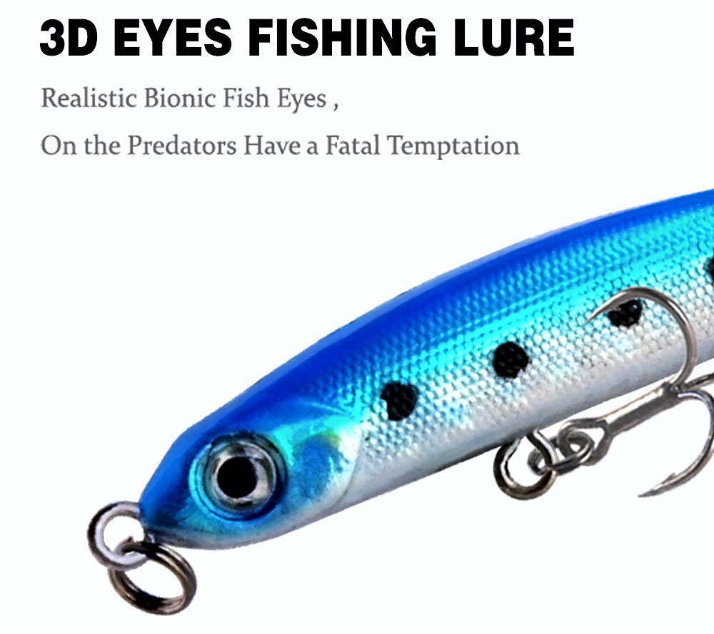 Micro Sinking Pencil Lure, 5.3 cm (2.1 in), 3 g (0.11 oz) – product photo