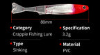 Curl T-Tail Soft Swimbait Lures, 5-Pack – product photo