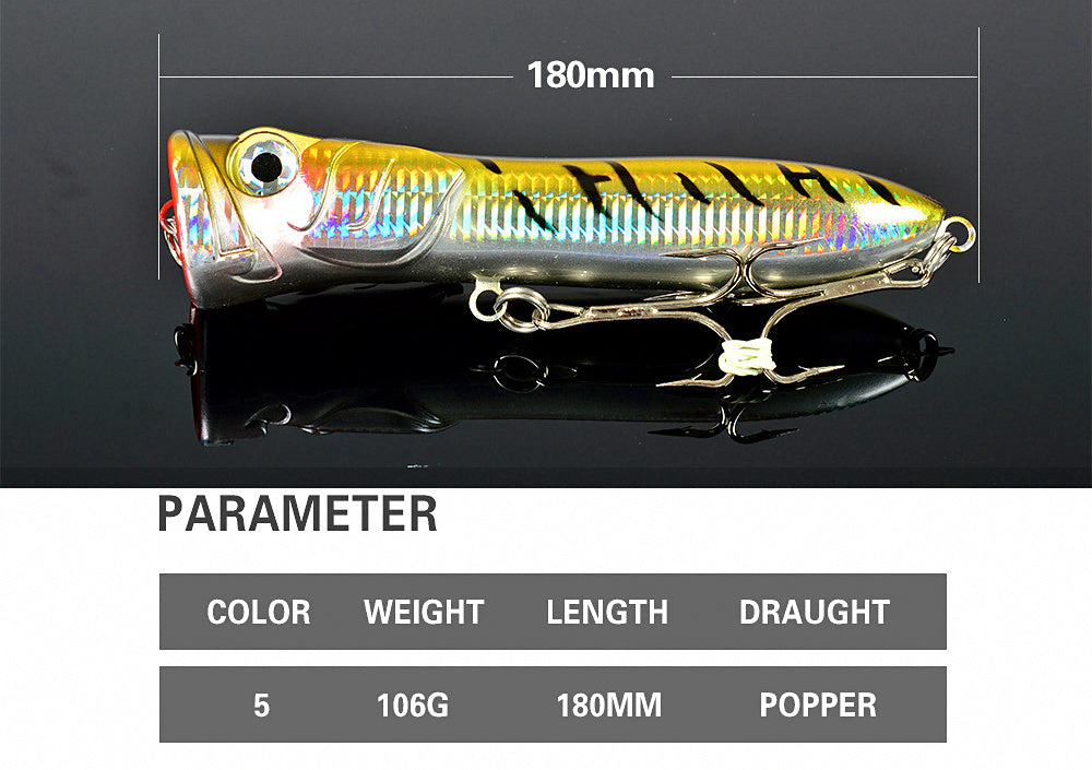 Offshore Popper Lure, 18 cm (7.1 in) 106 g (3.7 oz) – product photo