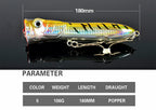 Offshore Popper Lure, 18 cm (7.1 in) 106 g (3.7 oz) – product photo