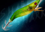 Wood Shrimp Squid Jig, Size 1.8 – Glow Lure – product photo