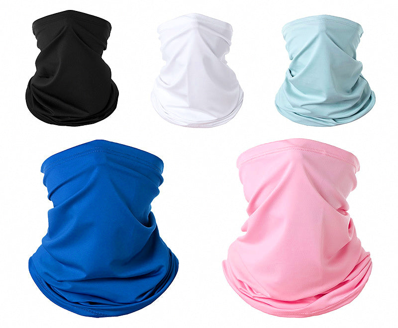 UV Sun Protection Neck Gaiter Face Cover, Stretch Polyester – product photo