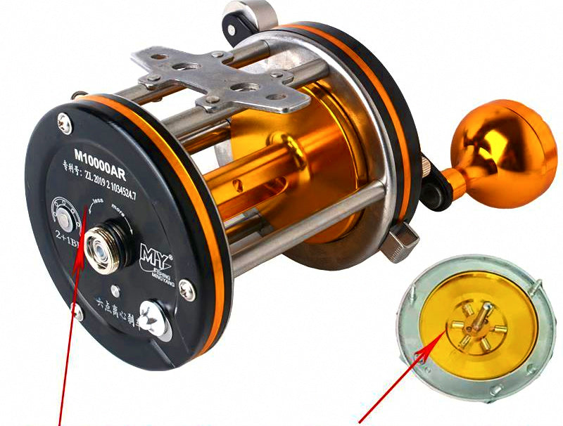 All-Metal Drum Reel, 9000–15000 Series, Right/Left Hand – product photo