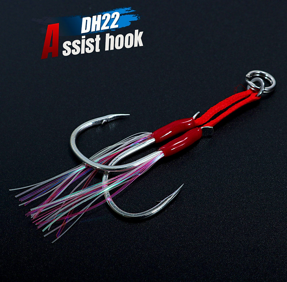 Barbed Double Jig Hooks, 2 Sets per Pack, #1 to 4/0 – product photo