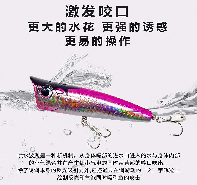Topwater Popper Lure, 8.5 g (0.3 oz) and 15 g (0.53 oz) – product photo