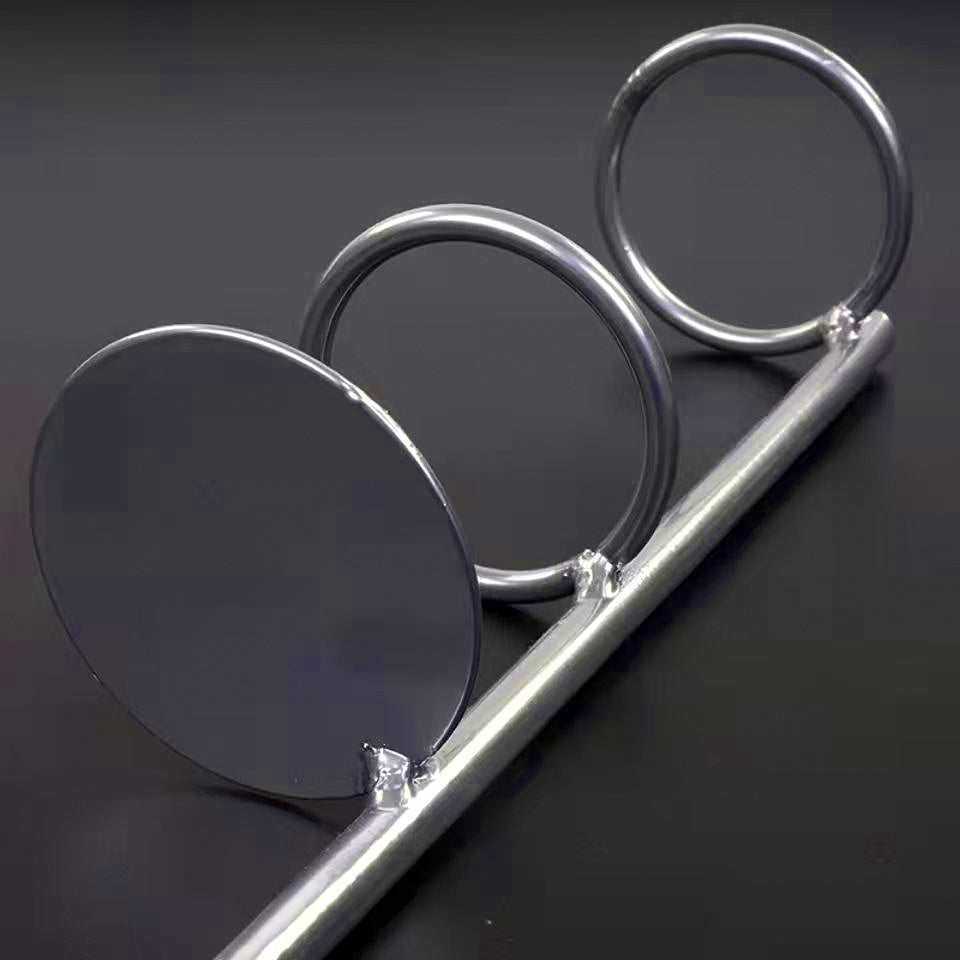 Double Ring Rod Holder, Ground Spike Rod Stand – product photo