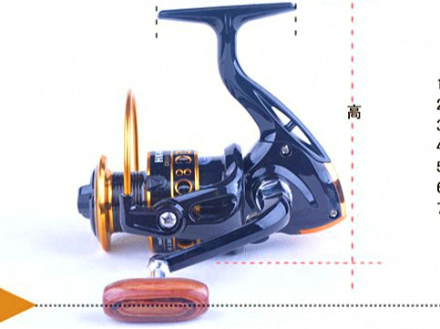 Black Spinning Reel, 1000–7000 Series, Saltwater – product photo