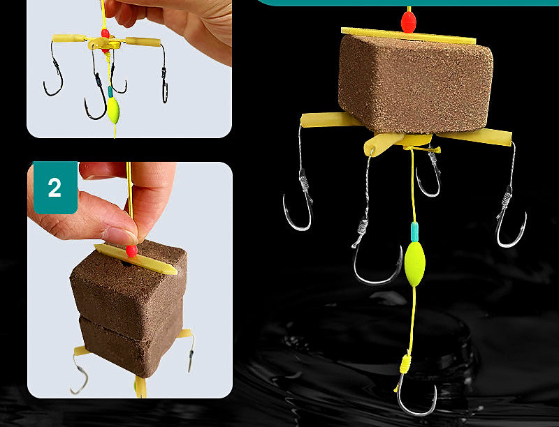 Carp Flip-Plate Explosion Hook Rigs, No. 10–15 – product photo
