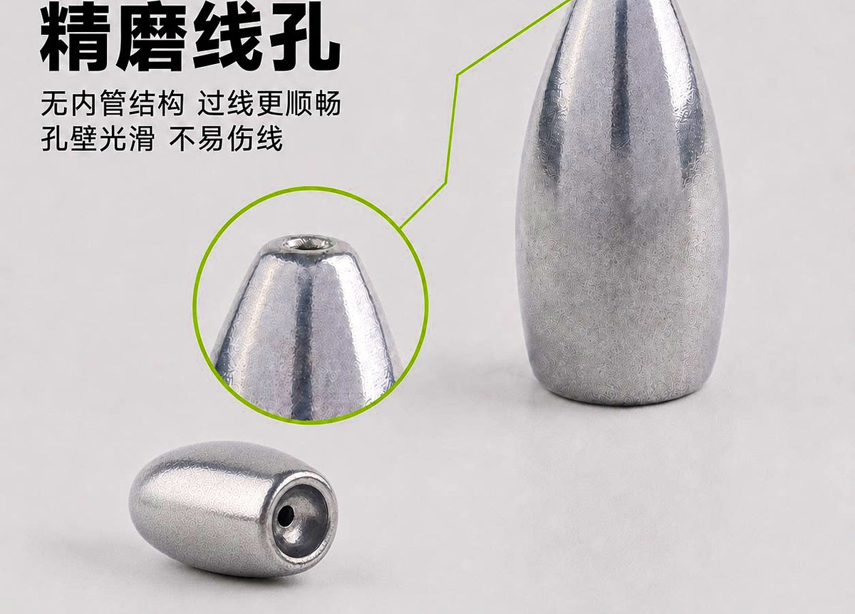 Tungsten Bullet Sinkers for Texas Rig, 0.06–2.2 oz (1.8–63 g) – product photo