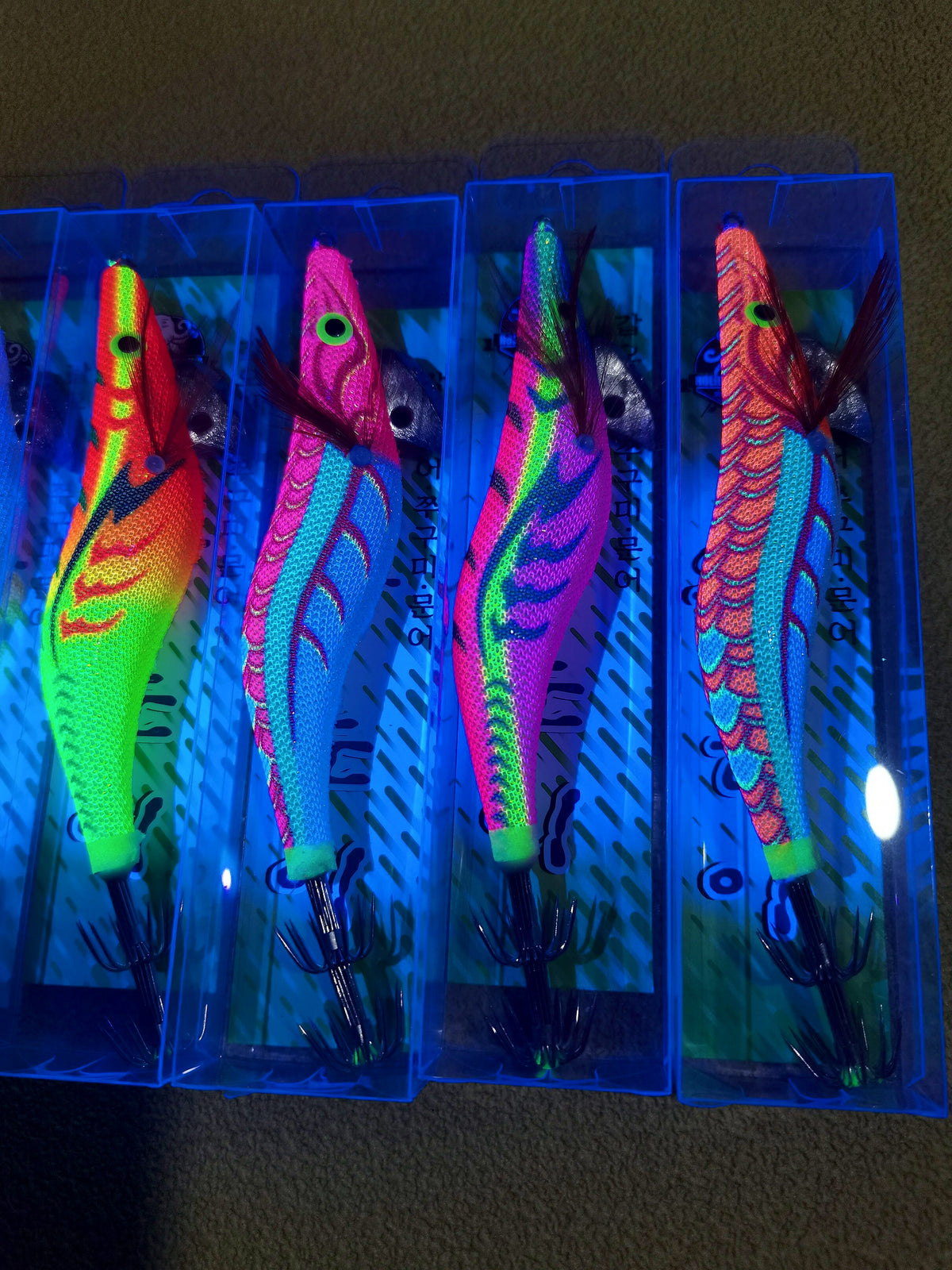 Glow Shrimp Squid Jig with Rattle, 12.5–20 g (0.4–0.7 oz) – product photo