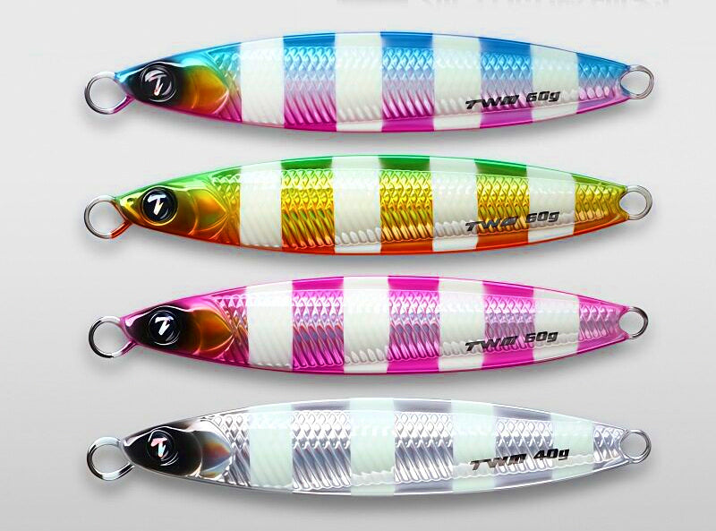 Glow Stripe Single Hook Metal Jig, 40–80 g (1.4–2.8 oz) – product photo