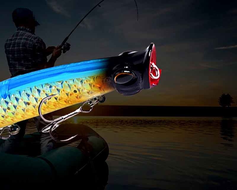 Floating Topwater Popper Lure, 11 cm (4.3 in), 13 g (0.46 oz) – product photo