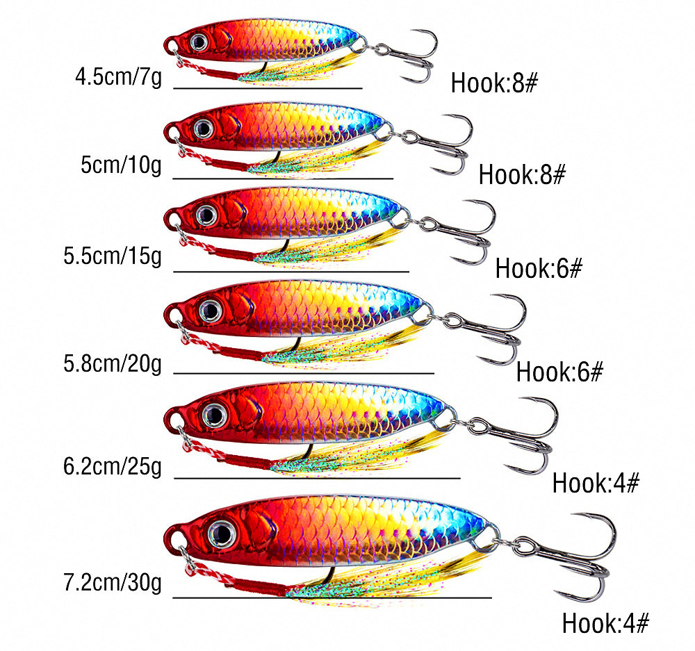 Fish Scale Laser Metal Casting Jig, 7–30 g (0.25–1.06 oz) – product photo
