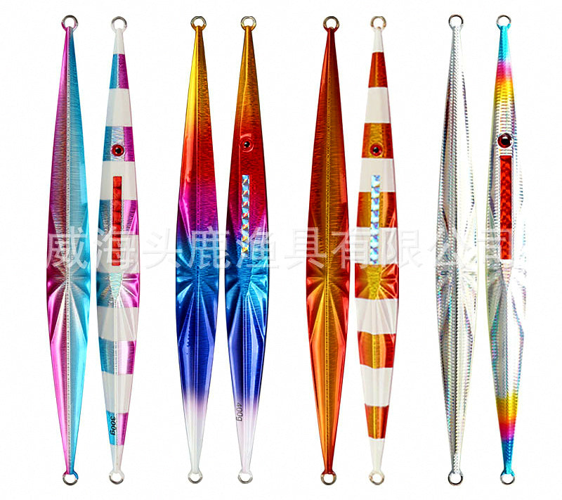Slow Pitch Jigs, Glow & Chrome, 60–400 g (2.1–14.1 oz) – product photo