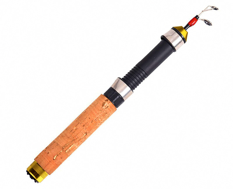 Telescopic Ice Fishing Rod, 60 cm (23.6 in), Wood Grain – product photo
