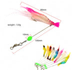 Soft Shrimp Lure with Hook, Glow Bead, 8 cm 5 g (0.18 oz) – product photo