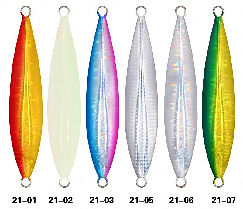 Slow Pitch Jig, 220 & 250 g (7.8 & 8.8 oz), Glow Stripe – product photo