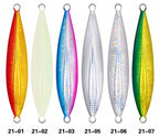Slow Pitch Jig, 220 & 250 g (7.8 & 8.8 oz), Glow Stripe – product photo