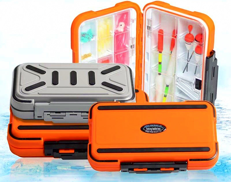 Waterproof Mini Tackle Box, Double-Layer Small Parts Organizer – product photo