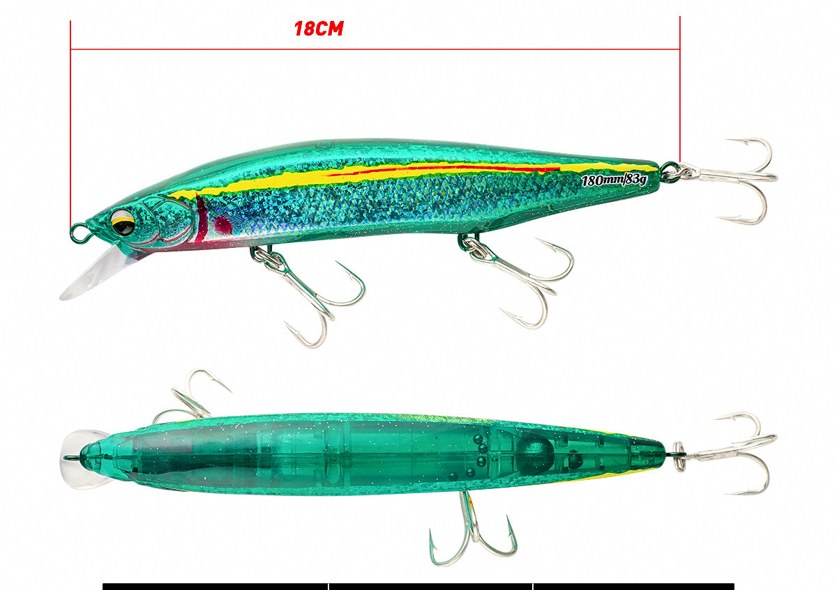 Floating Minnow Trolling Lure, 16–18 cm (6.3–7.1 in) – product photo