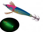 Glow Wooden Shrimp Squid Jig, Realistic Octopus Lure – product photo