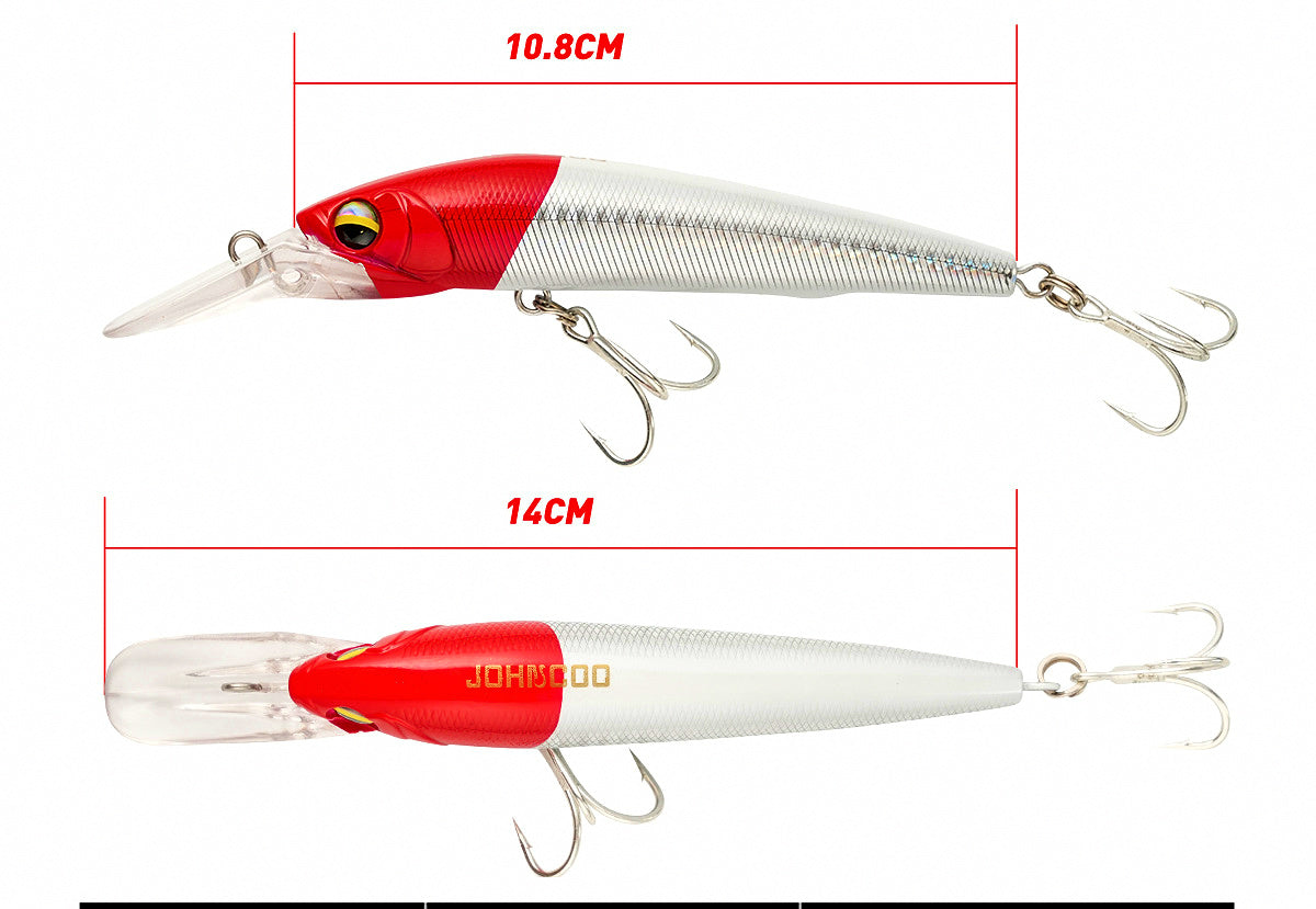 Slow Sinking Diving Minnow Trolling Lure, 14 cm, 31 g (1.1 oz) – product photo