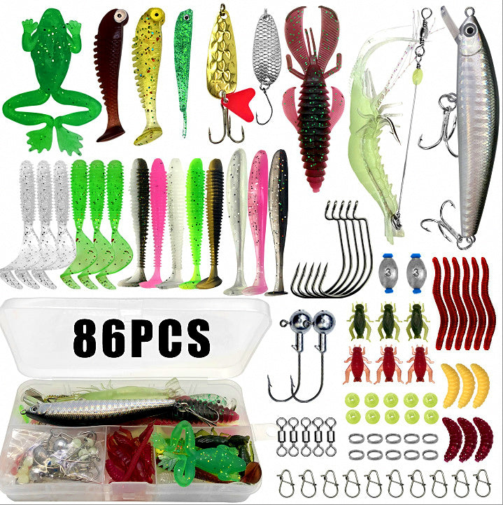 Assorted Lure Kit: Minnow, VIB, Pencil, Spoon & Soft Baits